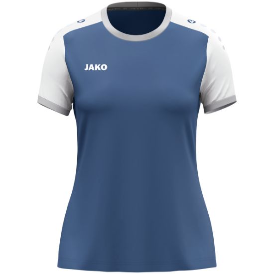 Afbeeldingen van Shirt Dynamic KM damesmaten nachtblauw/wit/lichtgrijs